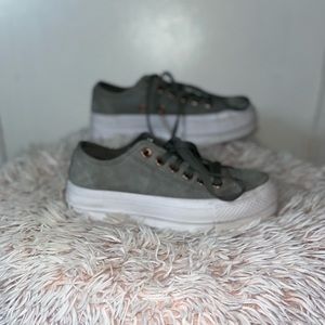 Converse  ⭐️ All Star Suede Platform Chuck Taylor Sneakers